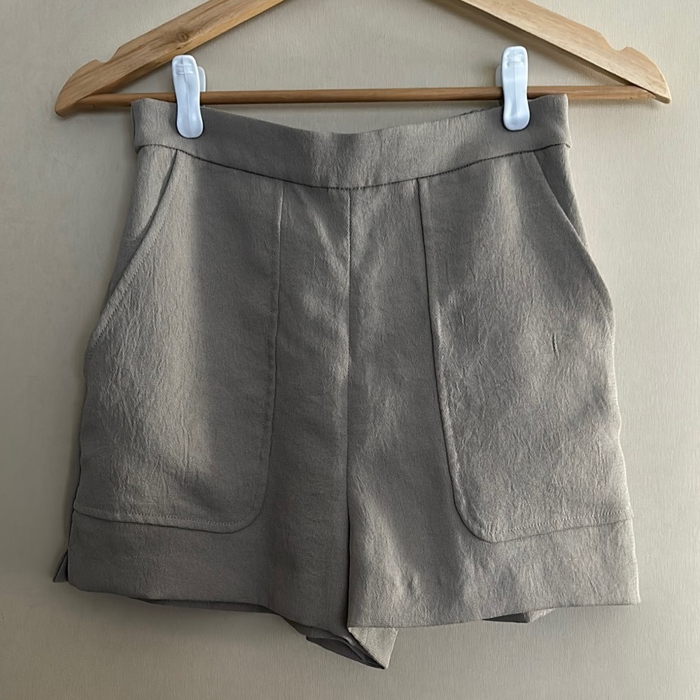 Wilfred High Waist Gray Shorts Sophisticated Style